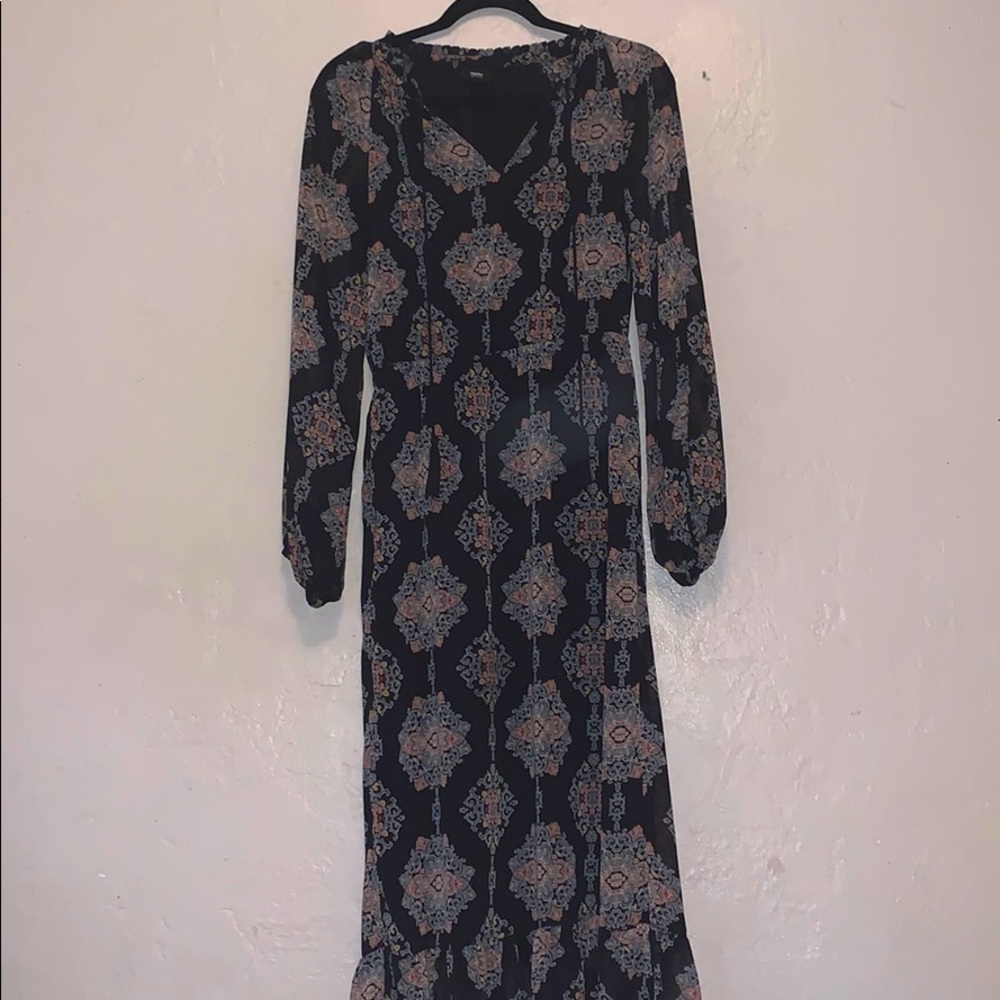 Long sleeve maxi dress